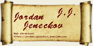 Jordan Jeneckov vizit kartica